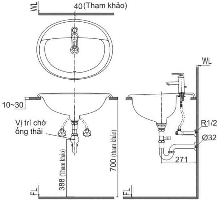Dịch vụ lắp đặt lavabo âm bàn đá tại TPHCM